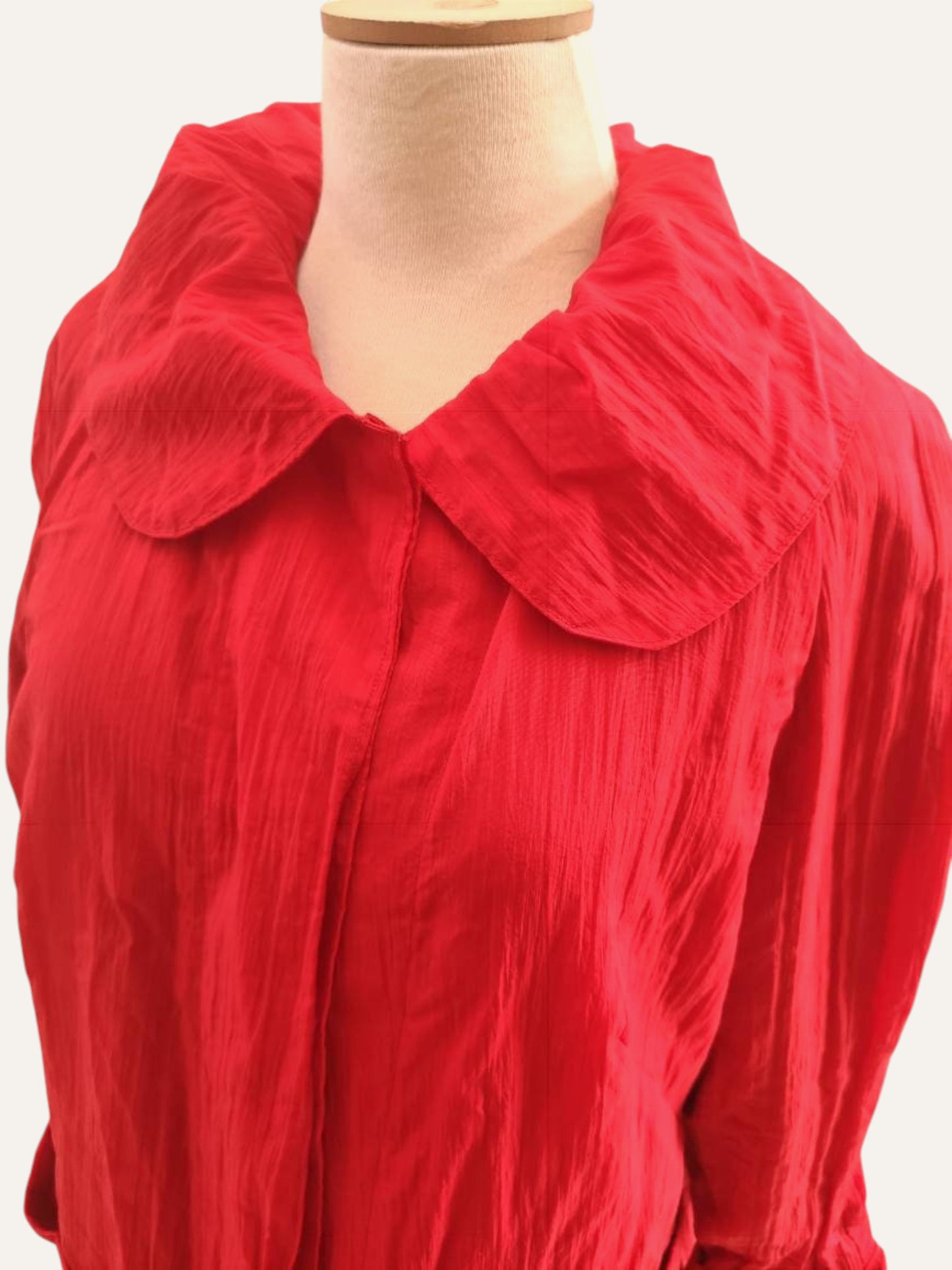Couture Ruffle Raglan Overcoat
