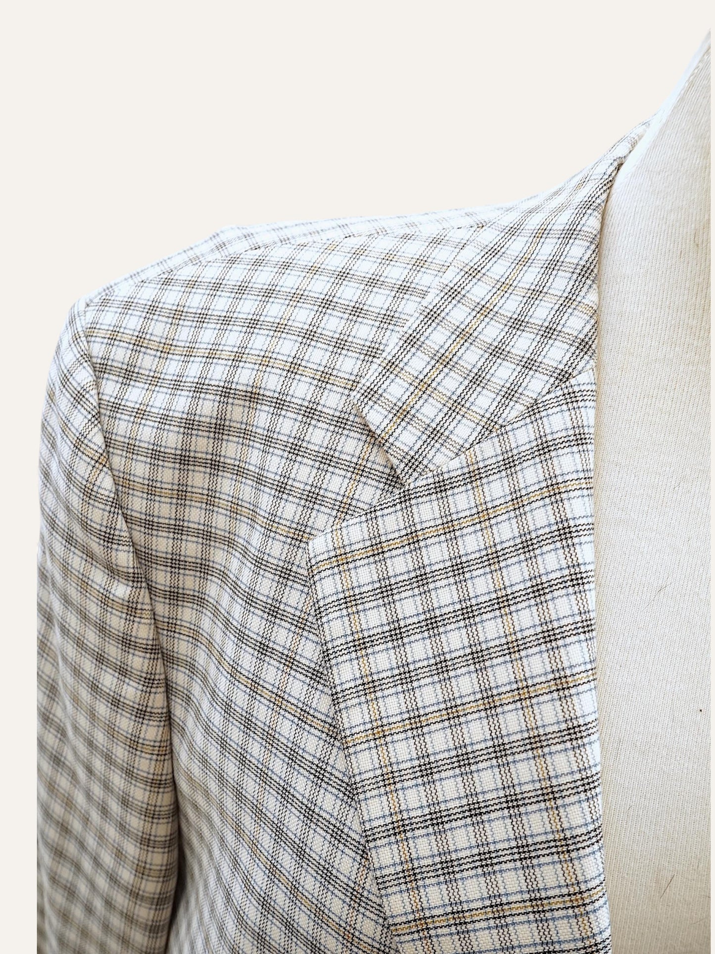 Yves Saint Laurent Checked Blazer