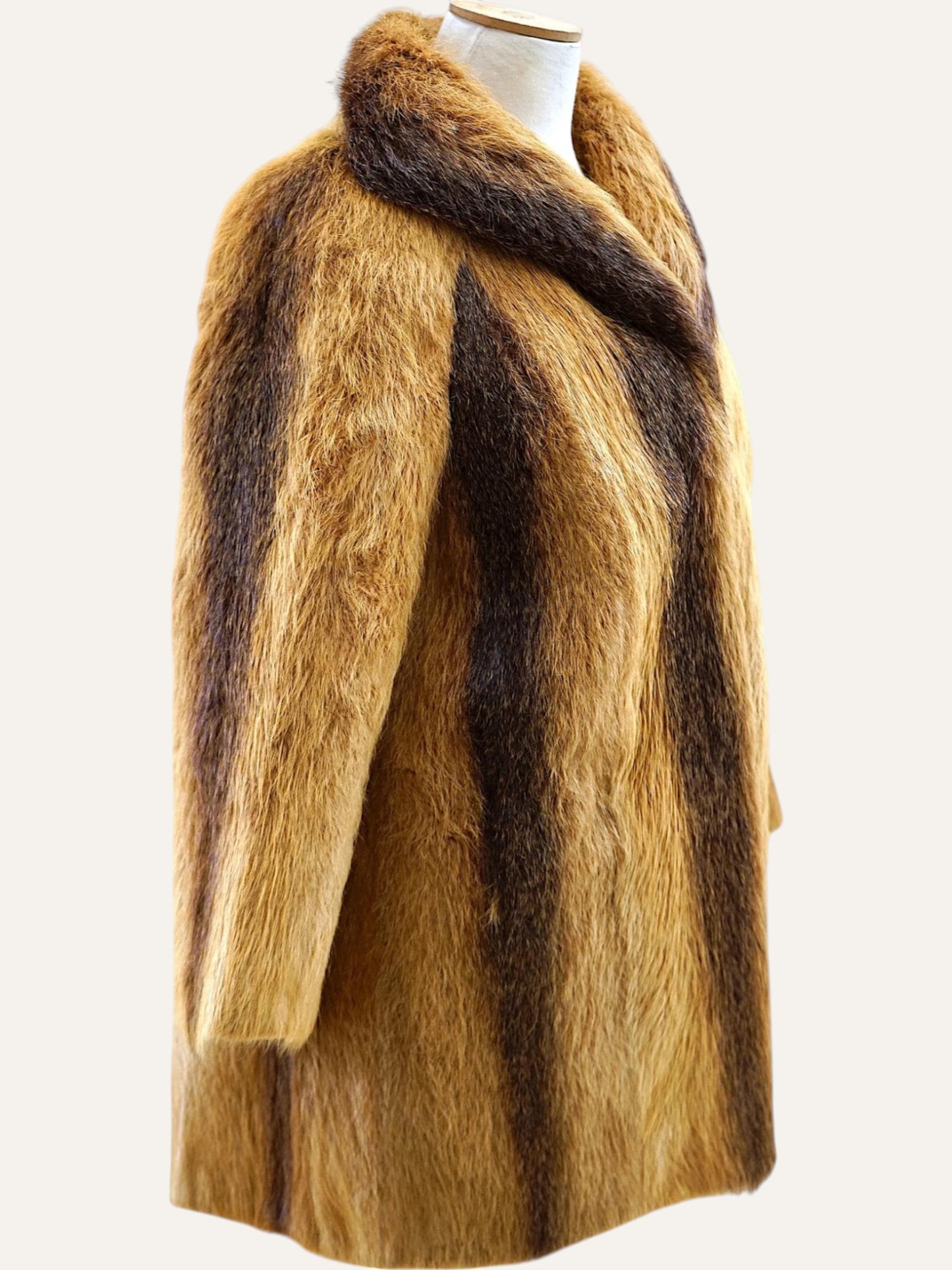 Vintage Real Fur Long Coat