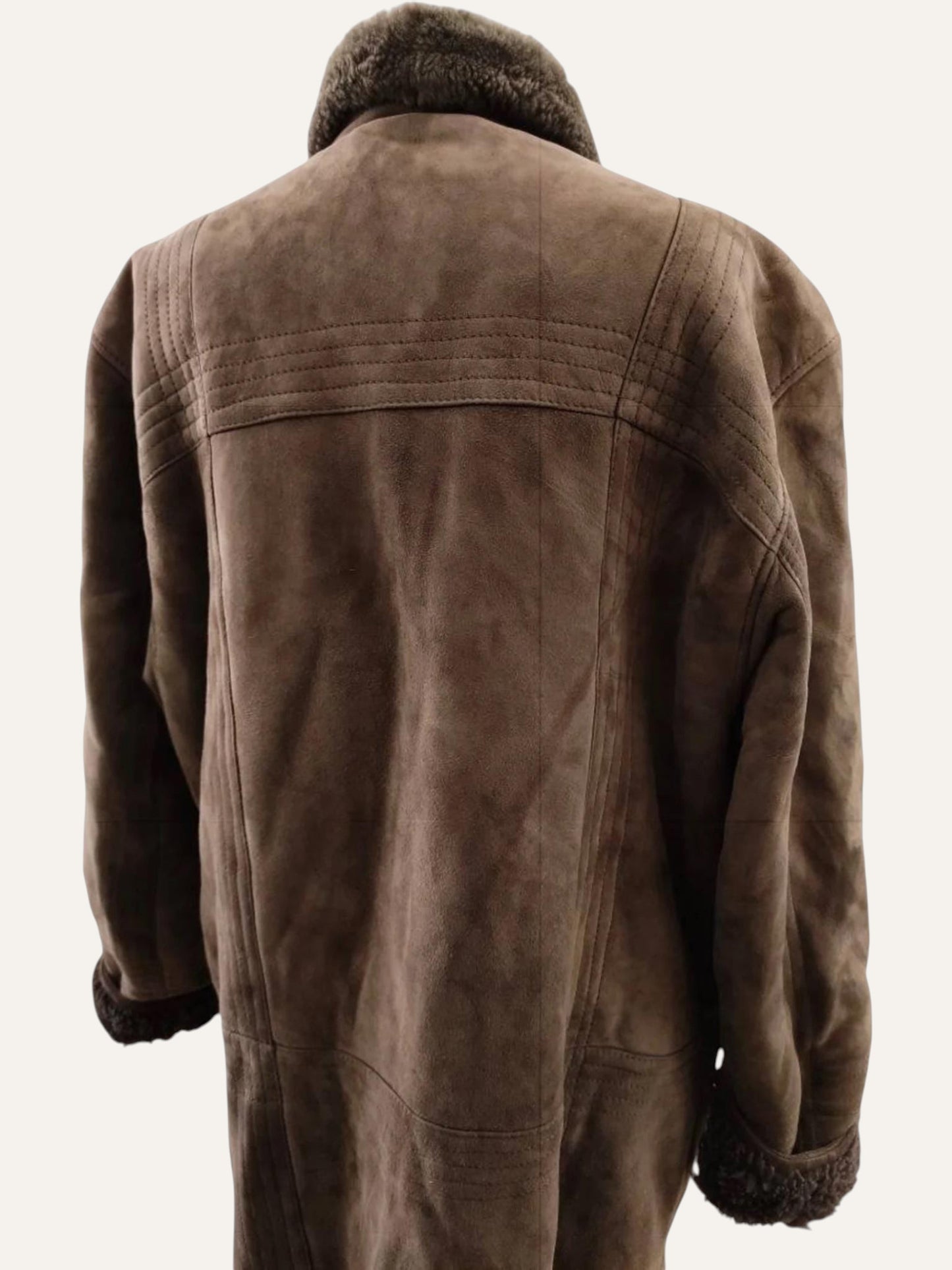 Real Leather Sheepskin Shearling Coat