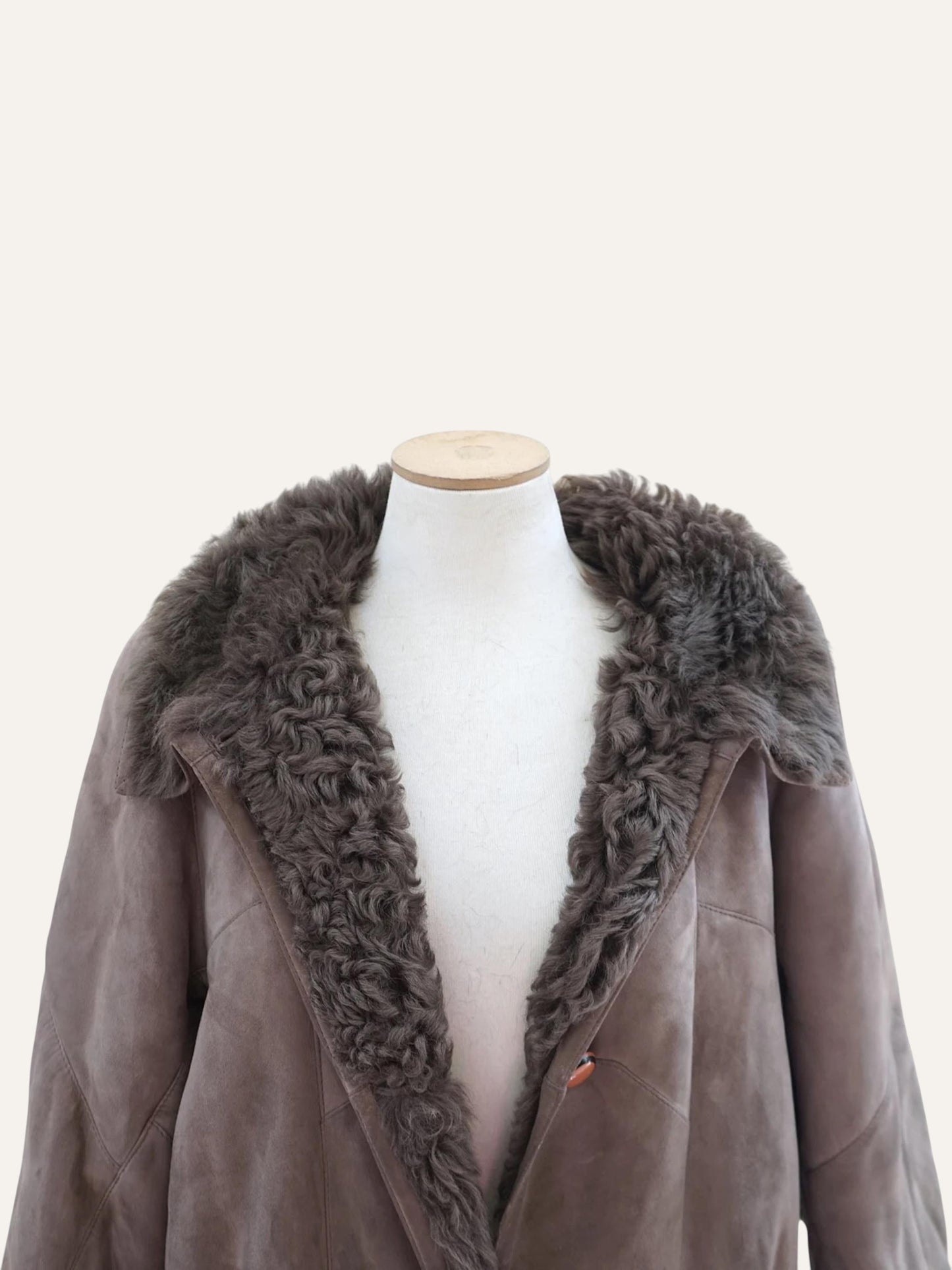 Longline Shearling Coat