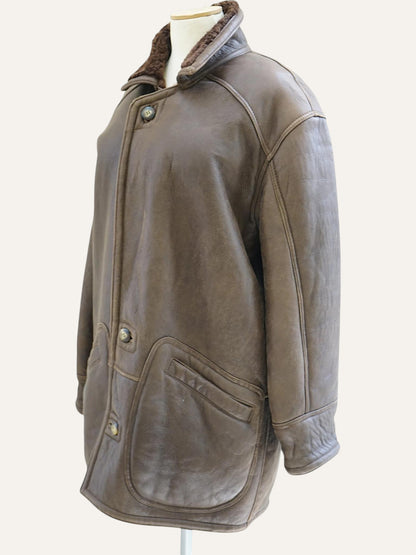 Y2K Genuine Shearling Coat