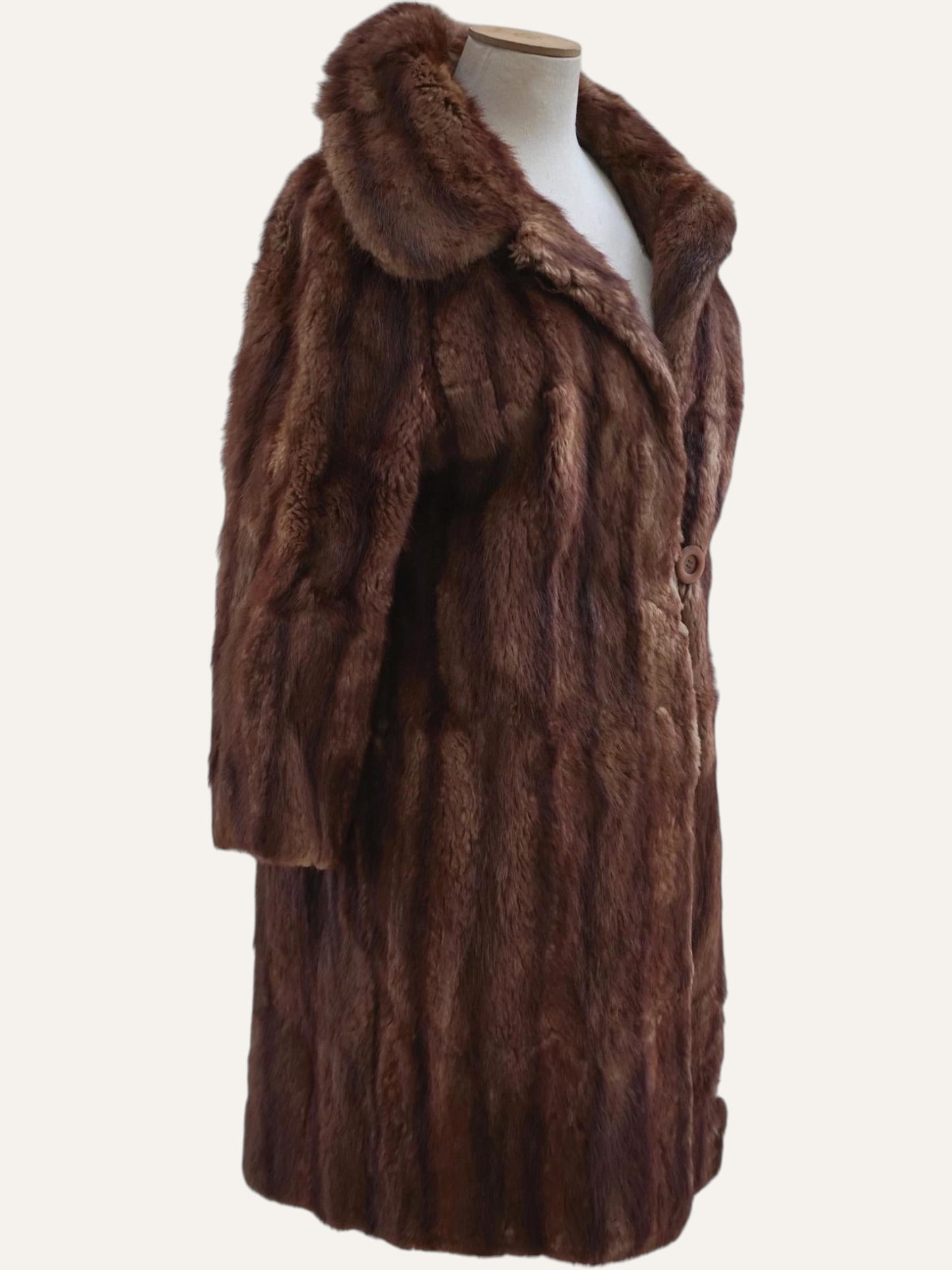 Toffee Long Fur Coat
