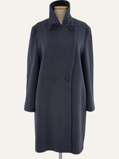 LeOna Cashmere & Angora Double-Breasted Coat