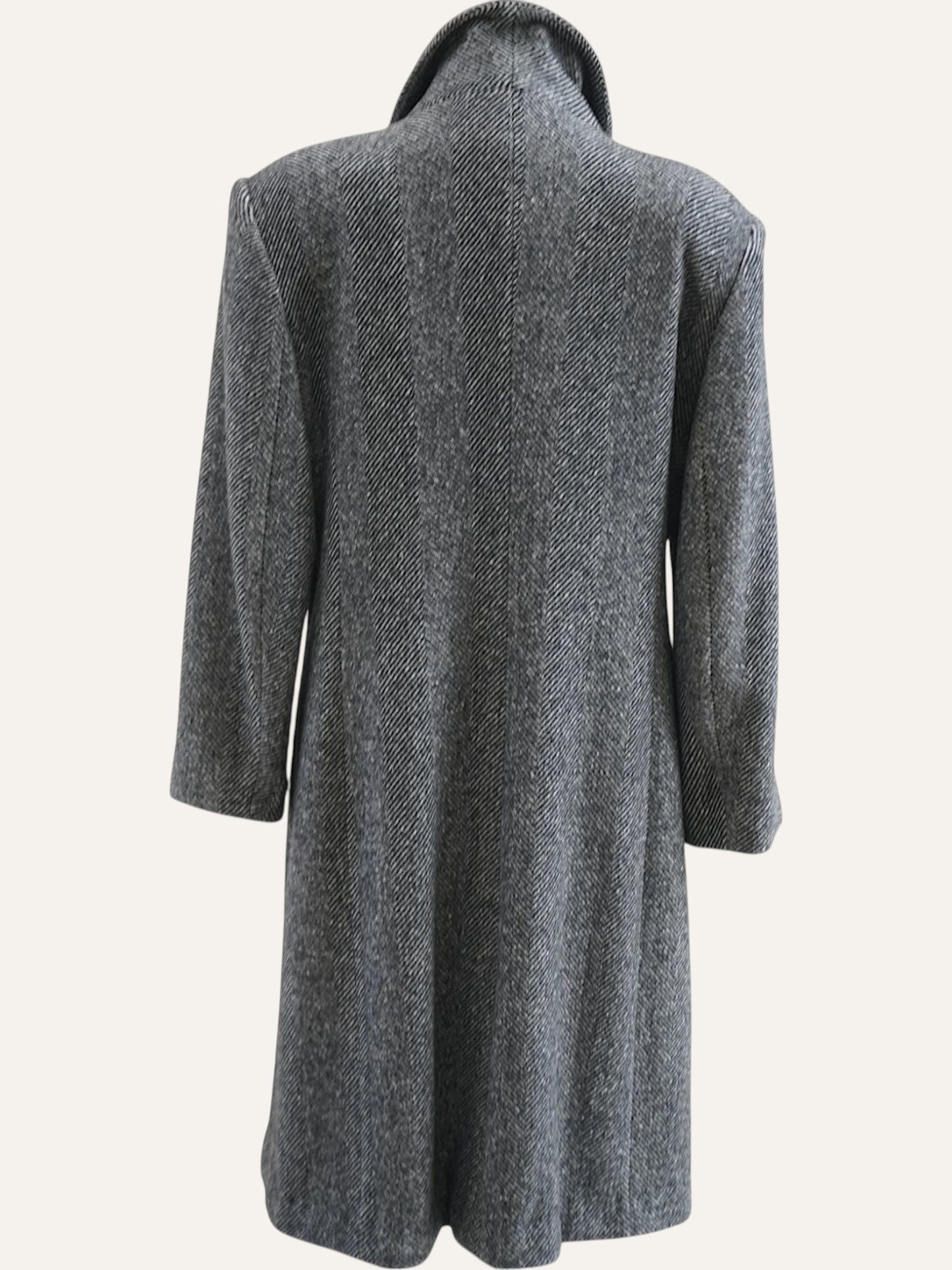 Vintage Wool Herringbone Coat