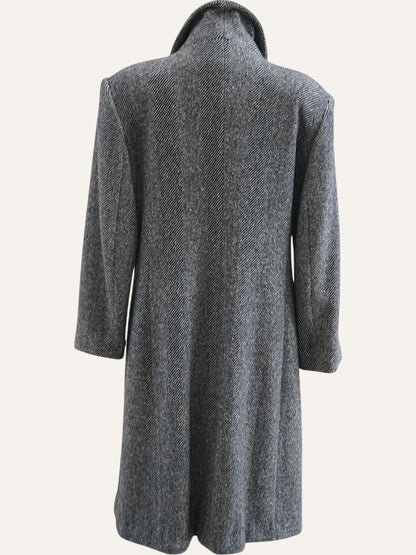 Vintage Wool Herringbone Coat