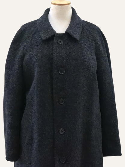 Brushed Wool Cocoon Coat