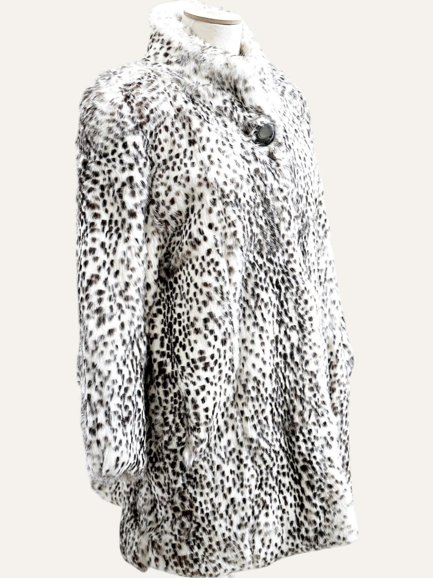 Black & White Fur Coat