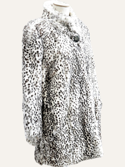 Black & White Fur Coat