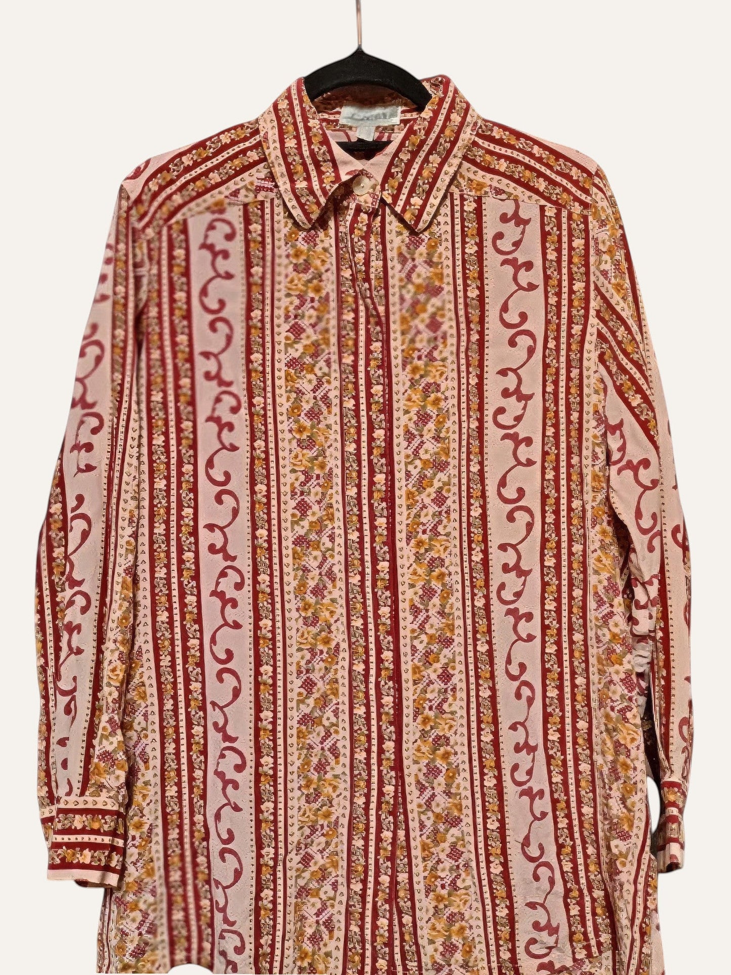 Peter Hahn Carat Pure Silk Baroque Floral Shirt