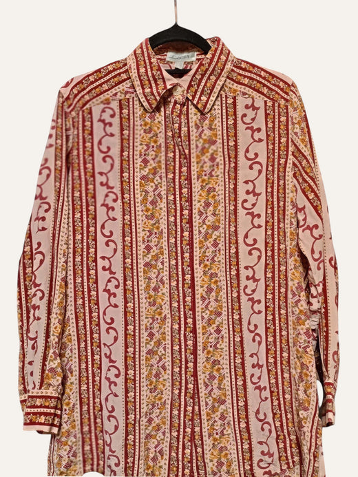 Peter Hahn Carat Pure Silk Baroque Floral Shirt