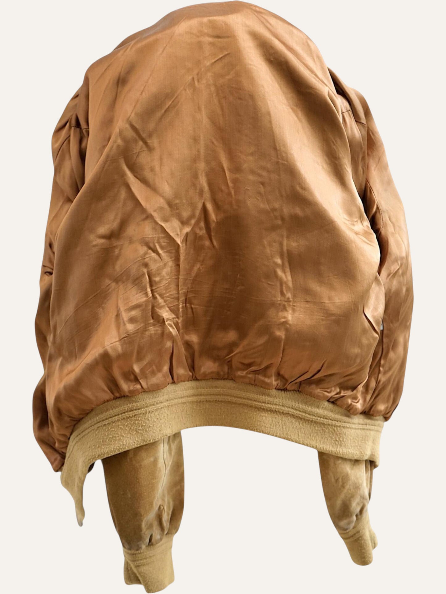 Oversized Suede Leather Bomber