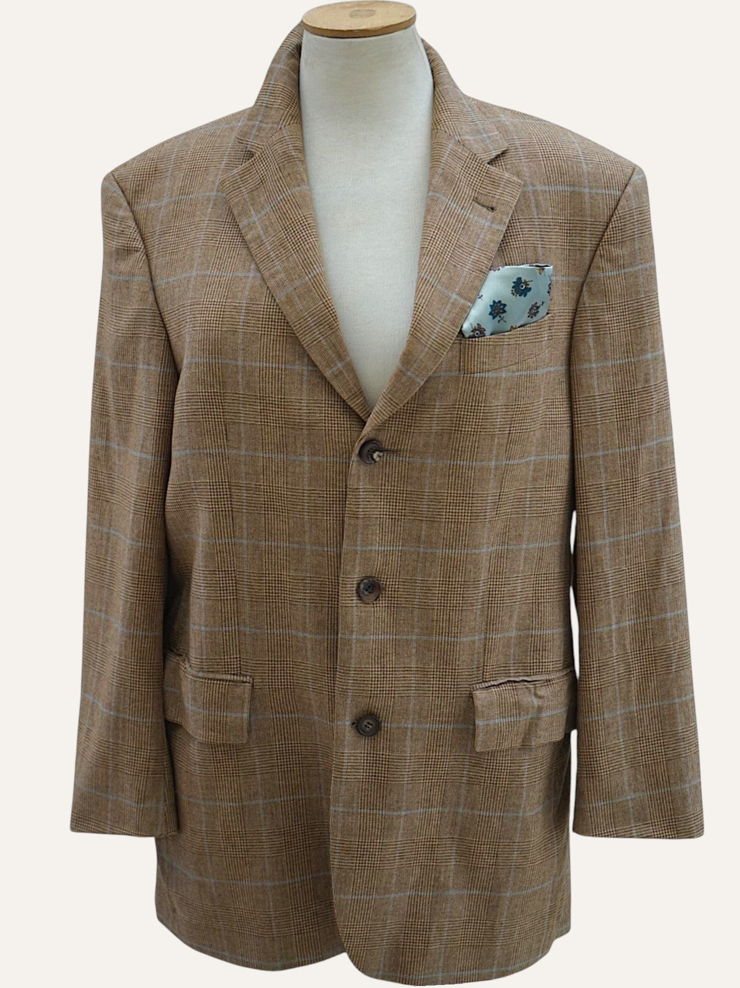 Braun Hamburg Pure Cashmere Prince of Wales Blazer