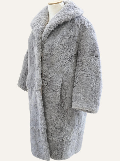 Vintage Chunky Shearling Overcoat