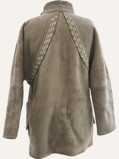 Studs Shearling Coat
