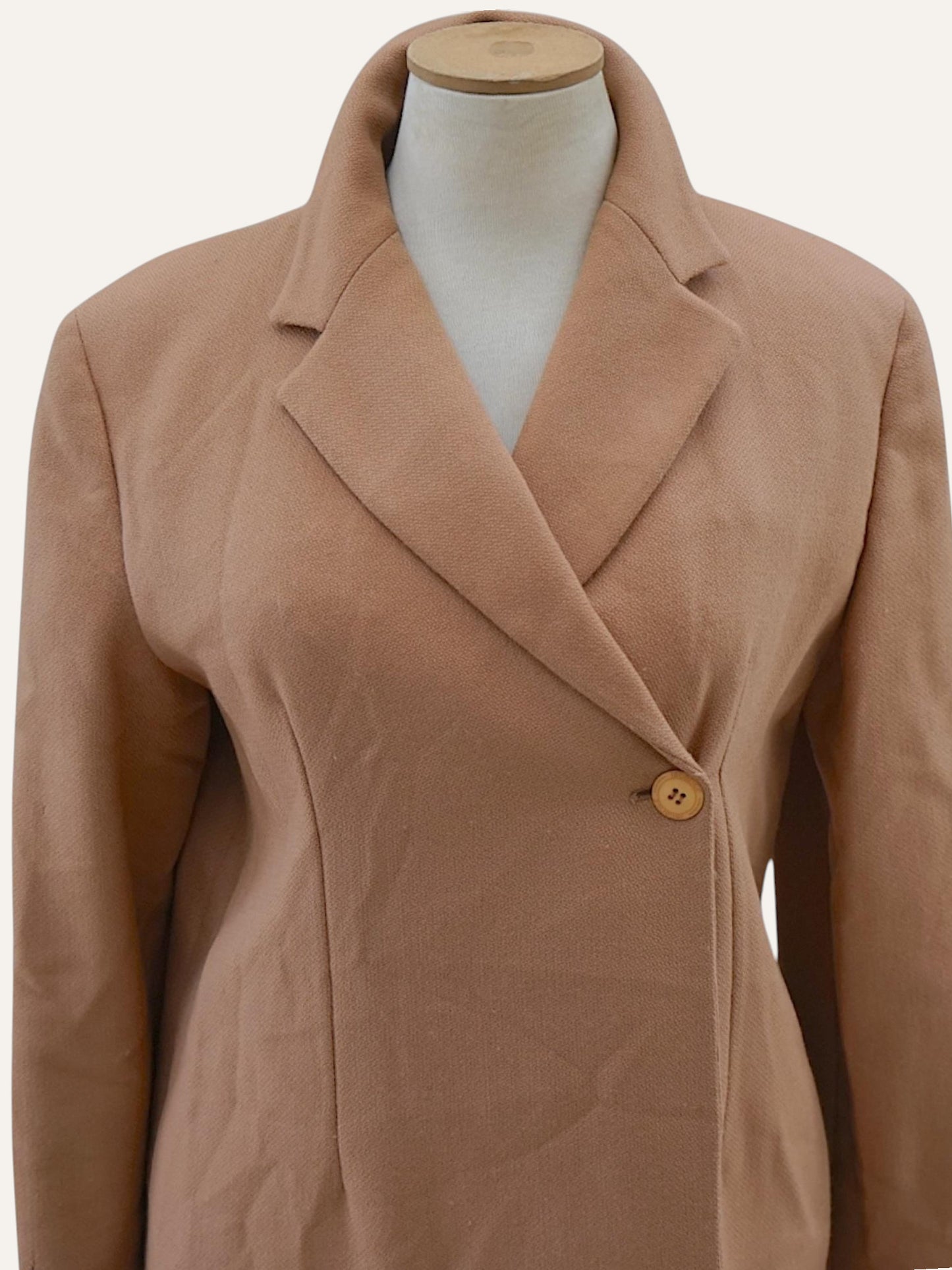Gianni Versace Istante Vintage Maxi Coat in Sand