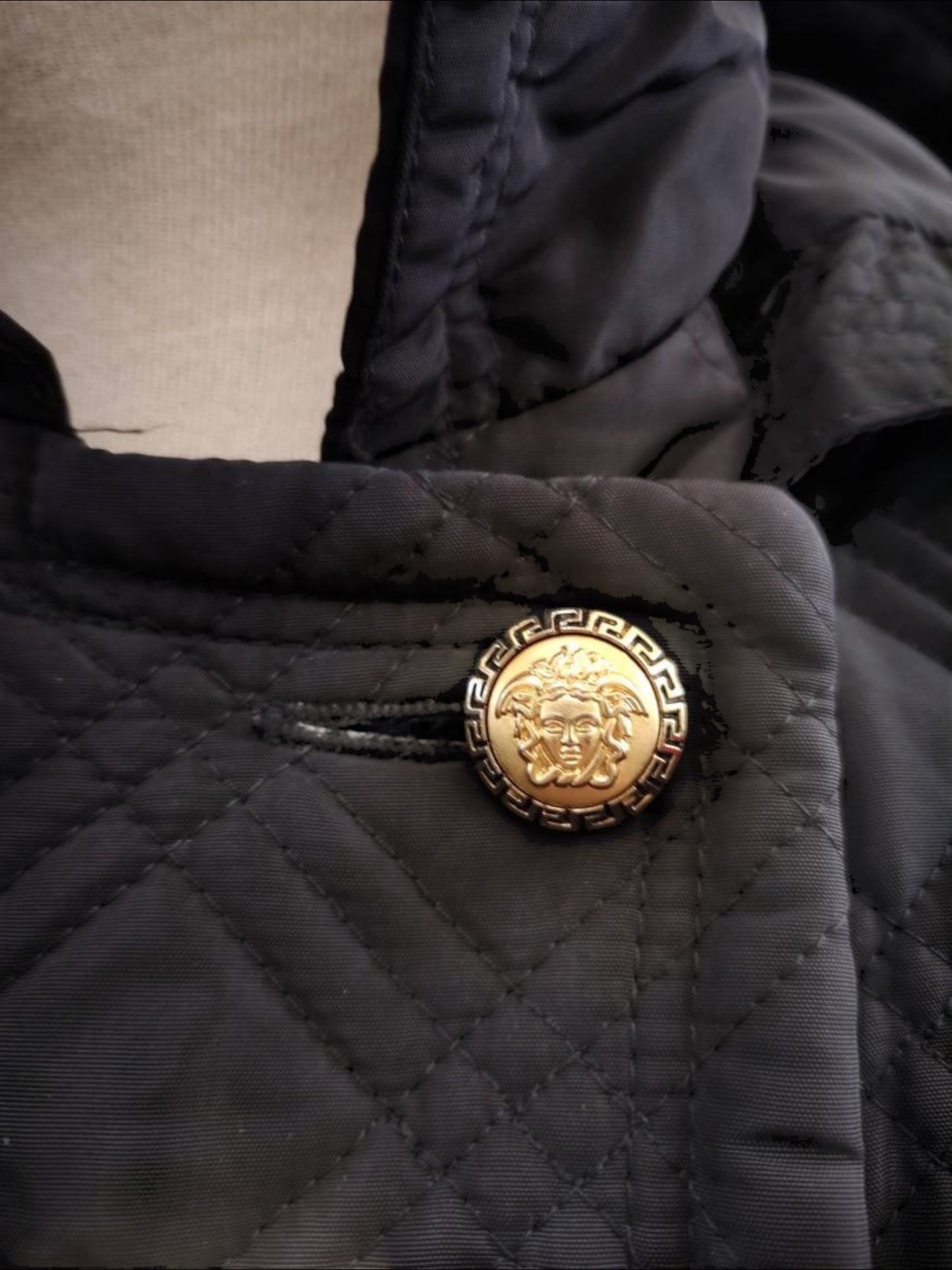 Gianni Versace Quilted Puffer Trench Jacket
