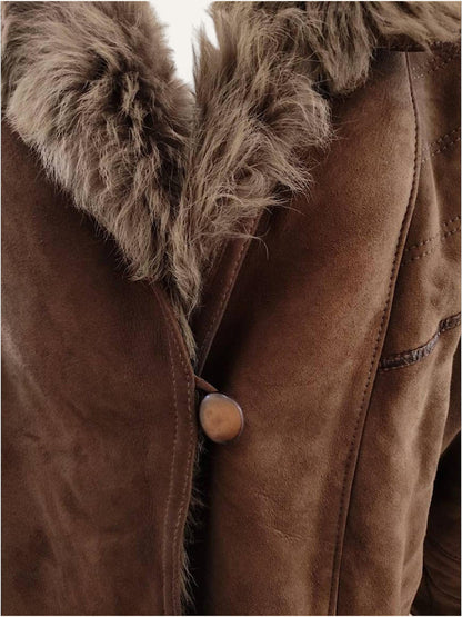 80s Boho Shearling Coat