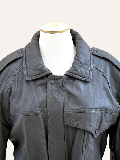 Indios Creazioni Belted Leather Jacket
