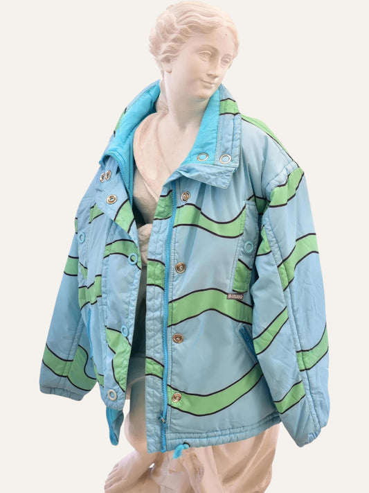 Colmar Wave Print Padded Ski Jacket