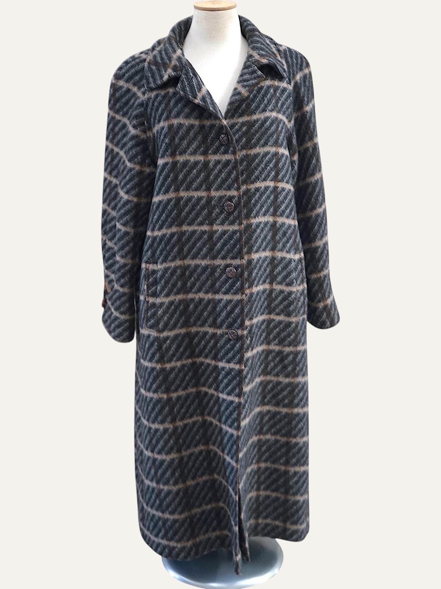 Makyta Wool Checked Coat