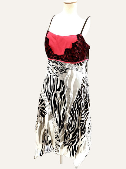 Estel Silk Animal Print Dress