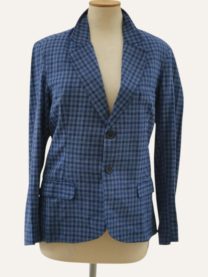 Ermenegildo Zegna Tessuto Gingham Check Blazer