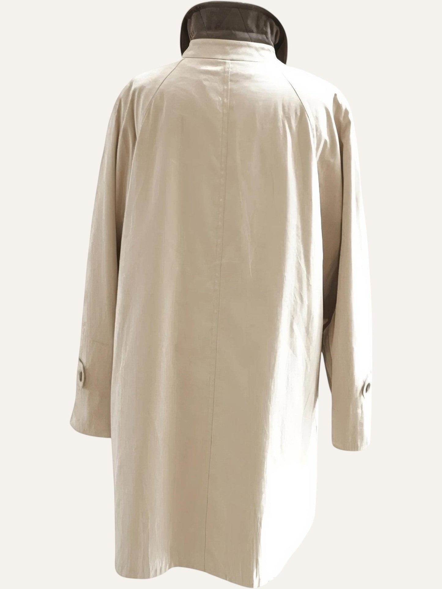 Single Breasted Wool Trench Coat