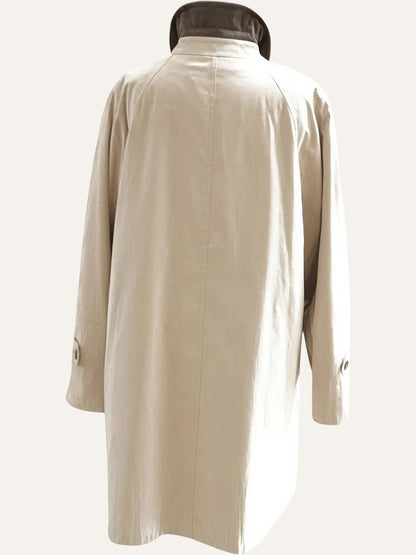 Single Breasted Wool Trench Coat