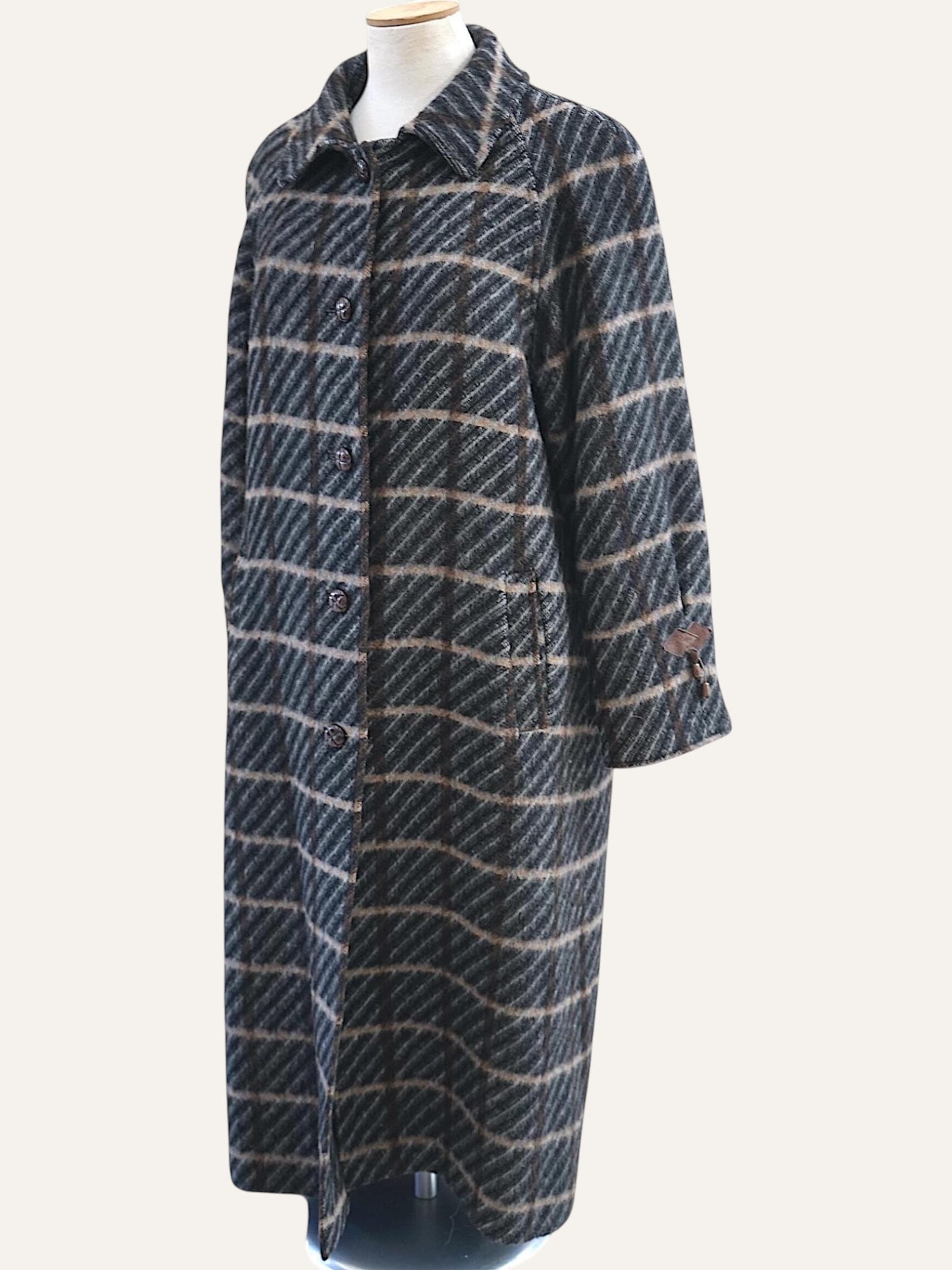 Makyta Wool Checked Coat