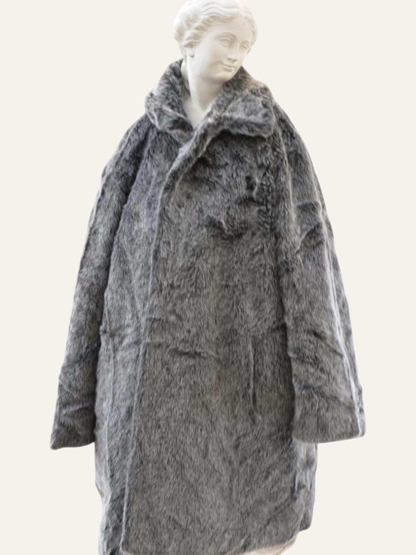 Artisan Long Hair Fur Oversized Coat