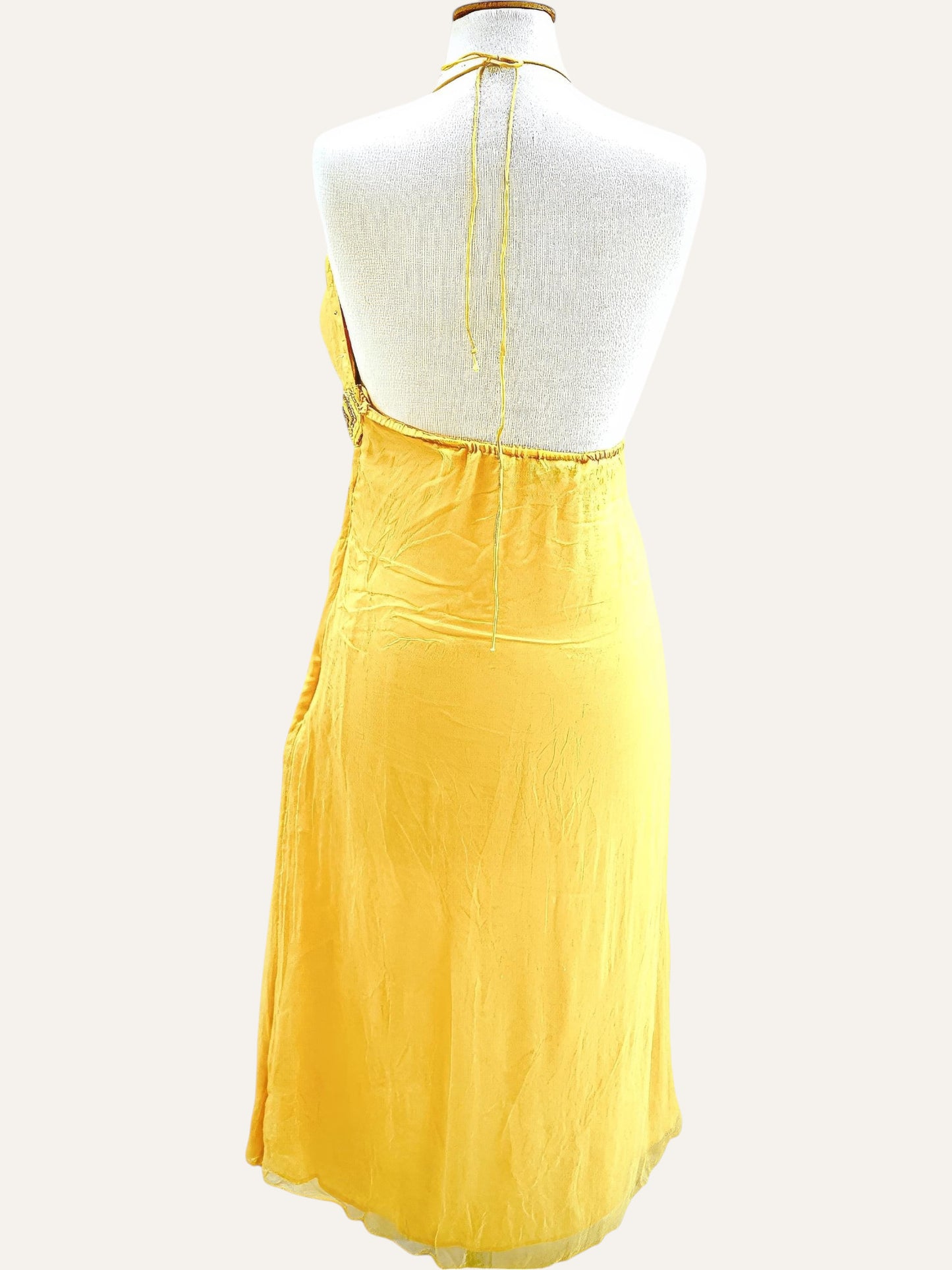 Guy Laroche Studio Soleil Silk Halter Dress