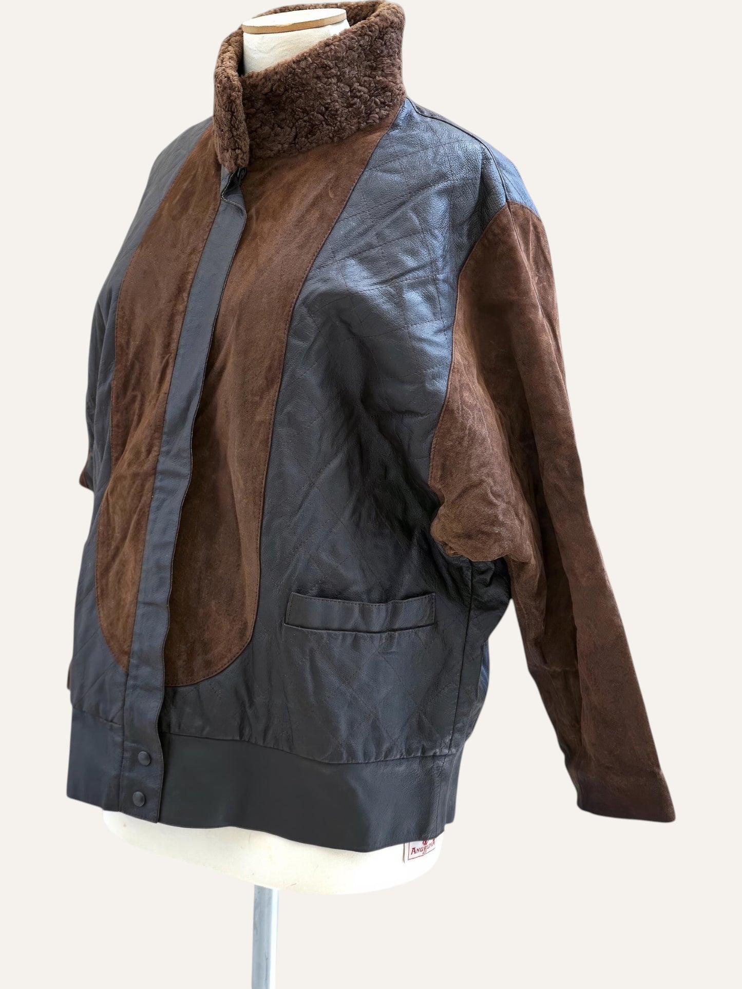 Leather & Suede Dual-Texture Jacket
