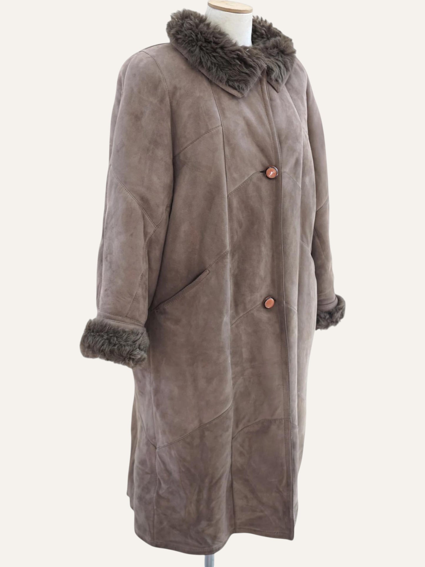 Longline Shearling Coat