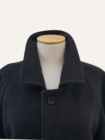 YORN Pure Cashmere Balmacaan Maxi Coat