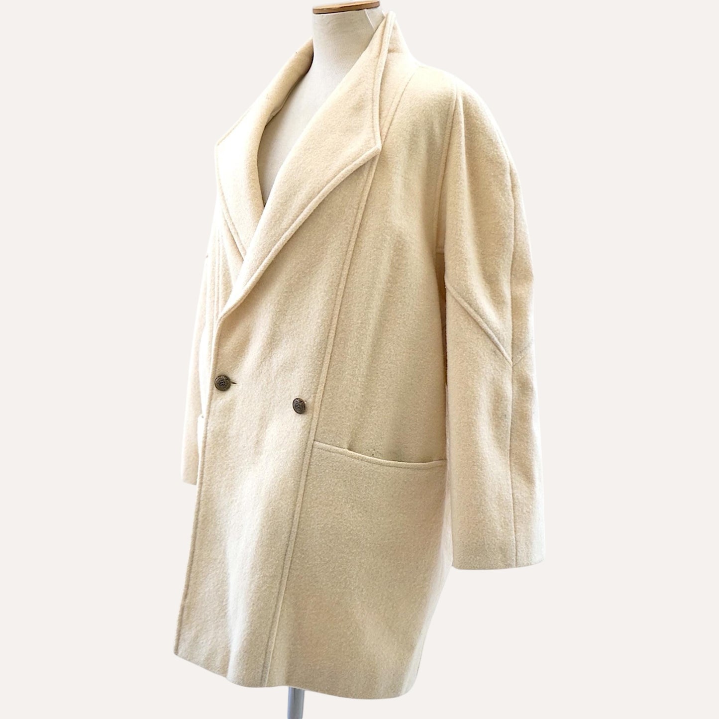 Made in England Pure Wool Cocoon Coat