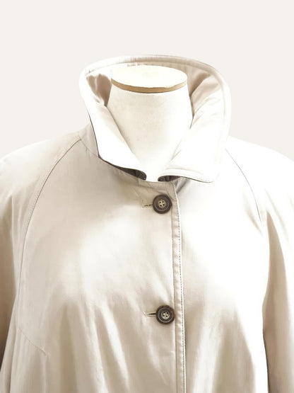 Single Breasted Wool Trench Coat