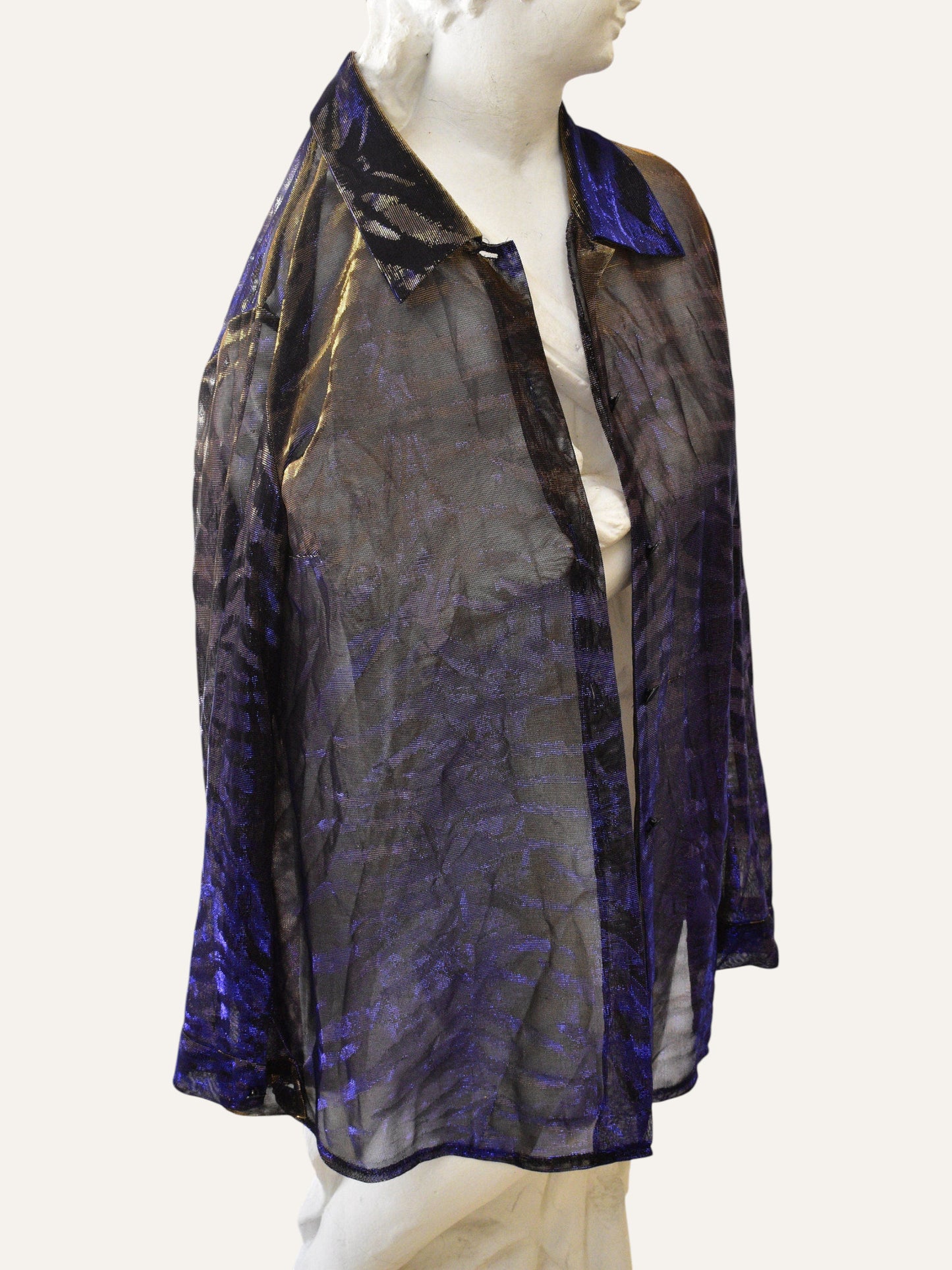 Christine Laure Paris Metallic Mesh Shirt