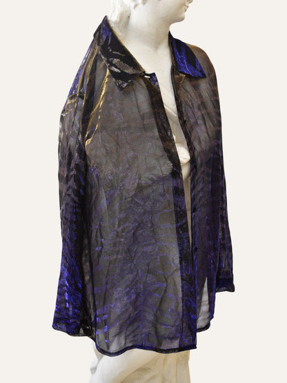 Christine Laure Paris Metallic Mesh Shirt