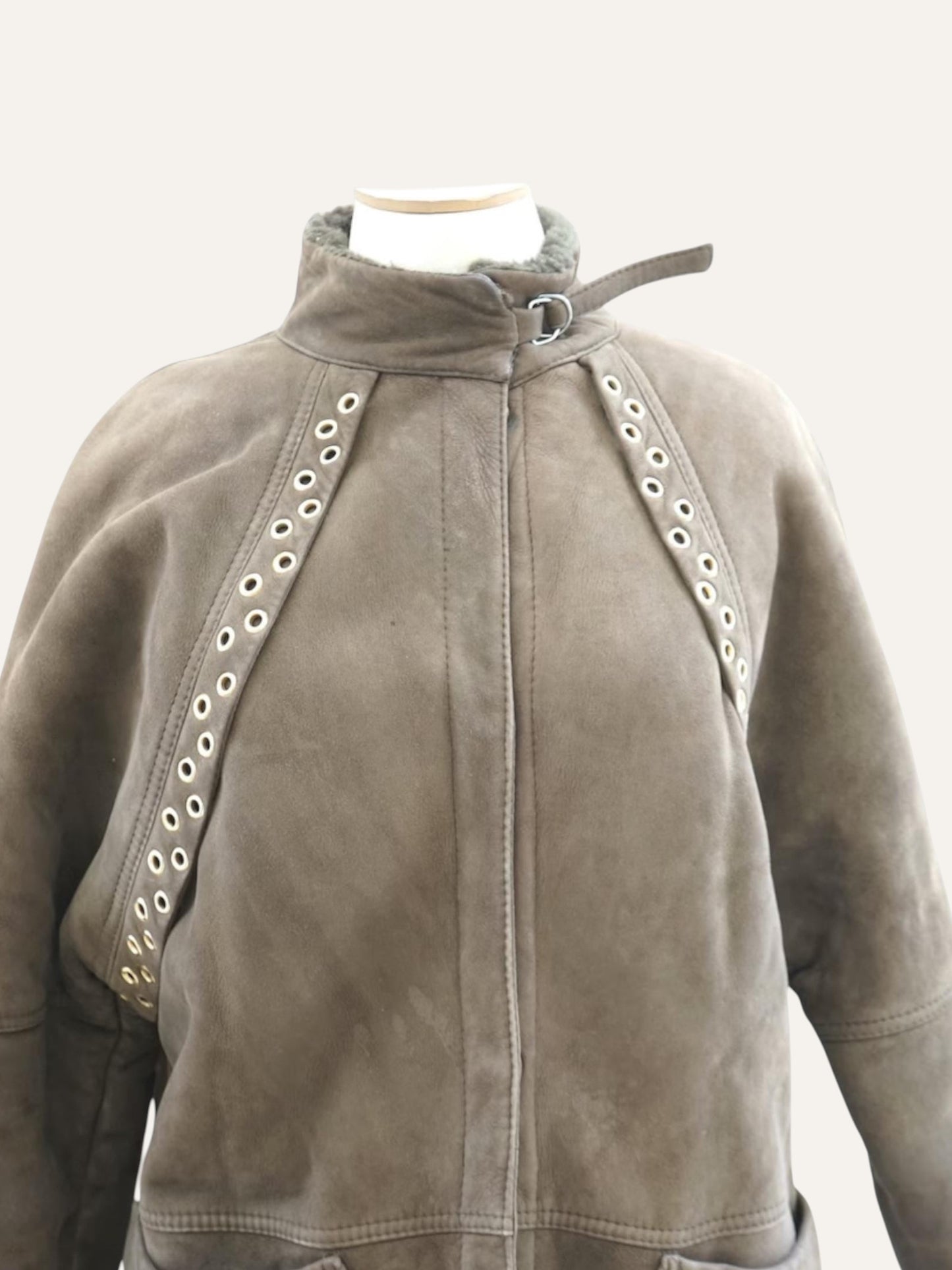 Studs Shearling Coat