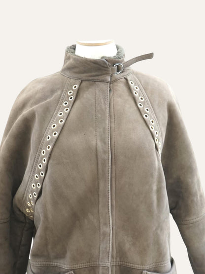Studs Shearling Coat