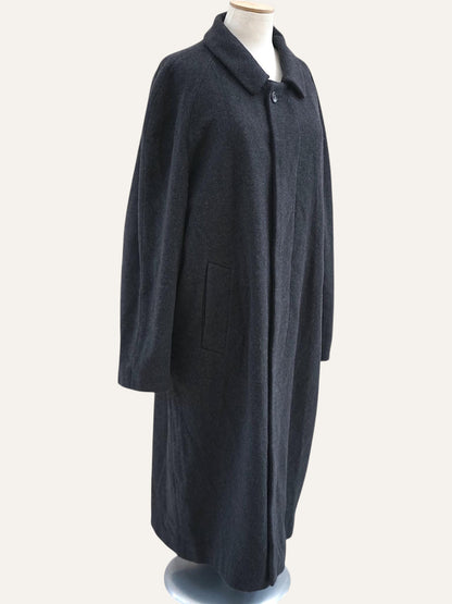 Charcoal Raglan Wool Coat
