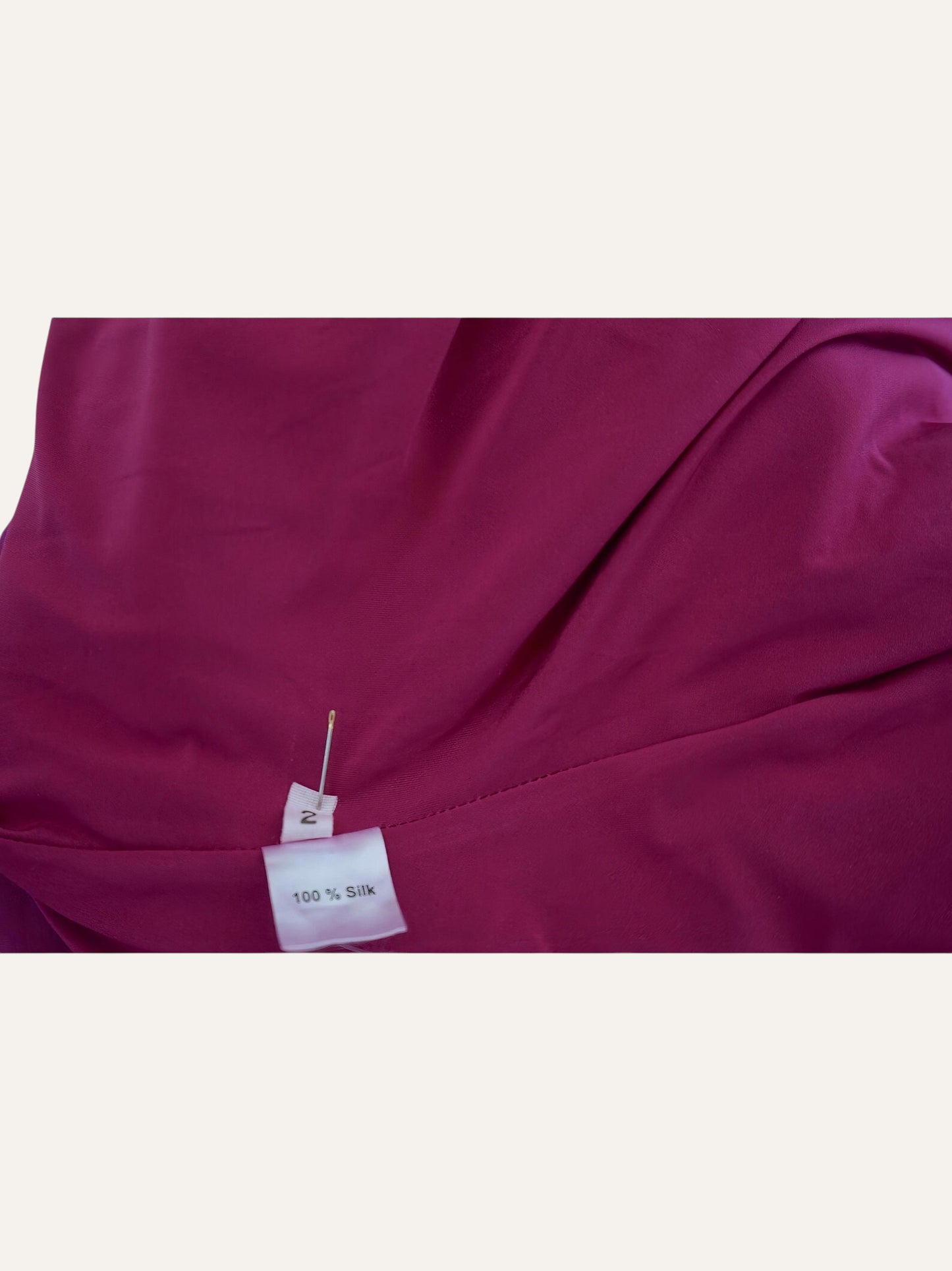 Pure Silk One-Shoulder Dress