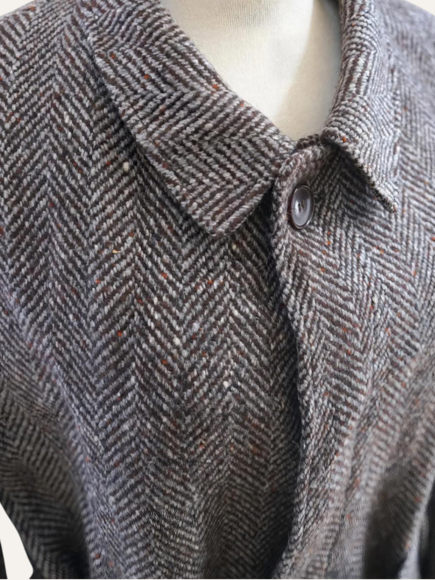 Jvlivs Wool Herringbone Wrap Coat