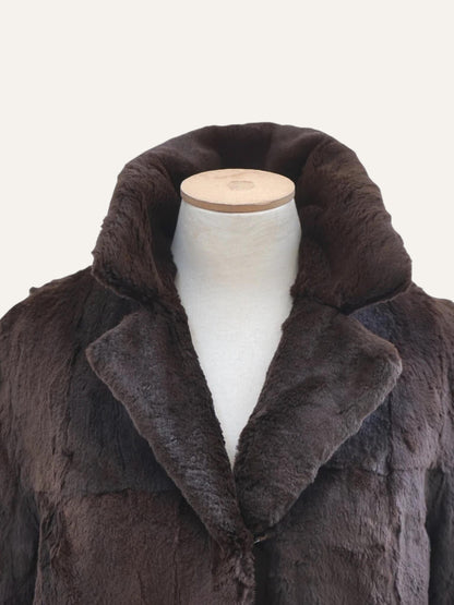 Natural Midi Fur Coat