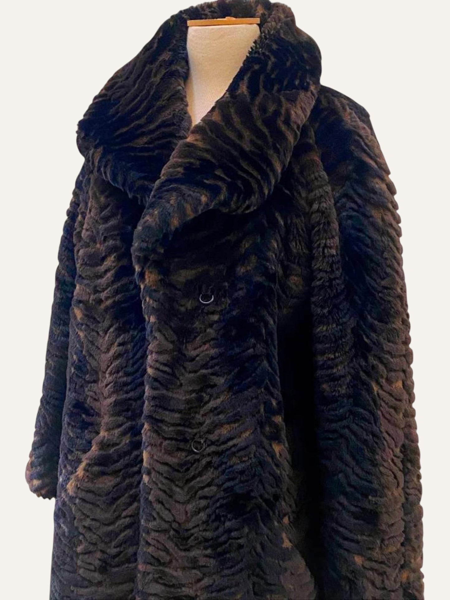 Vintage Vegan Fur Coat