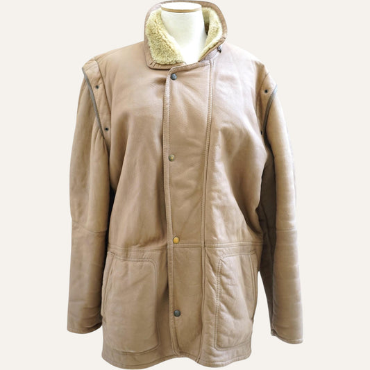 Italian Shearling Snap Jacket