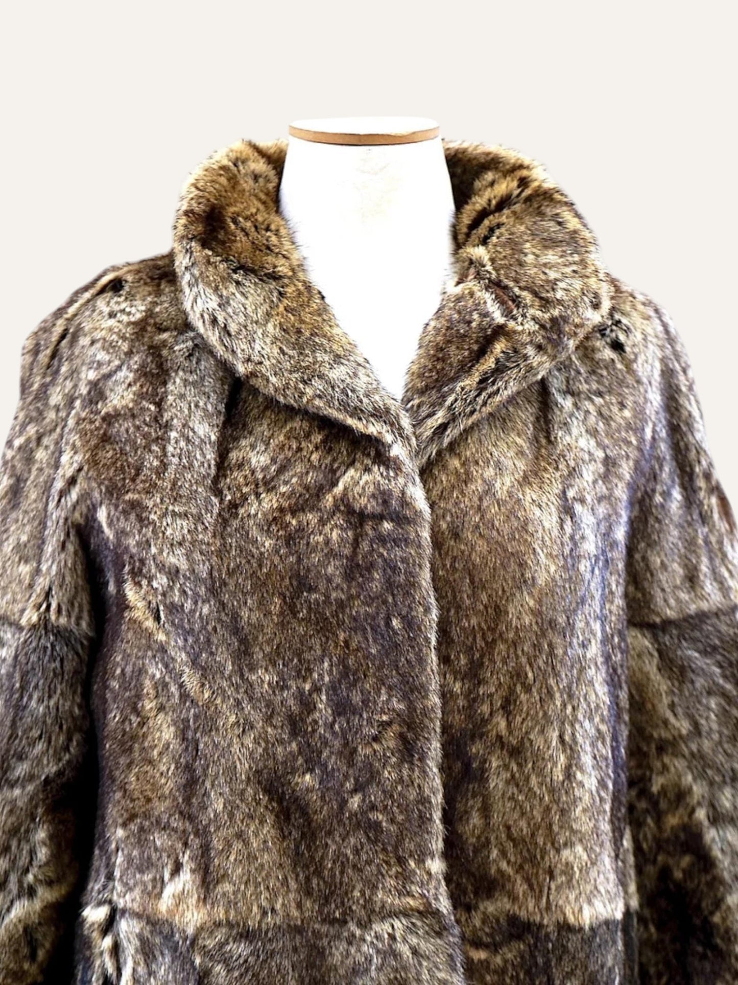 Artisan Long Hair Fur Patchwork Coat