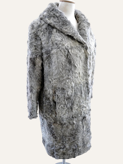 Artisan Textured Fur Swing Coat