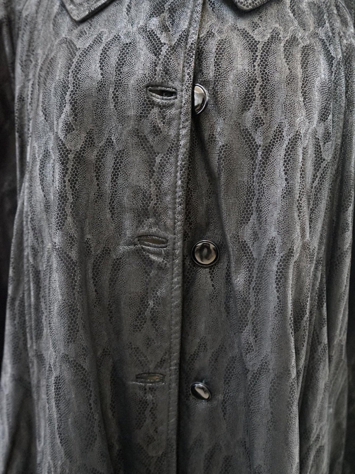 Pellicceria Guida Napoli Embossed Leather Coat